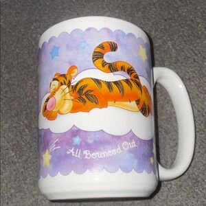 Disney Tigger Purple White Orange Ceramic Coffee Mug